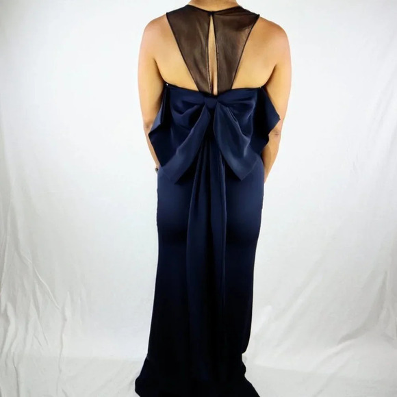 Gustavo Cadile Navy Luxury Formal Gown $1575 - Picture 6 of 11